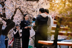 藏蓝守护冰城春花季 共绘平安旅游画卷