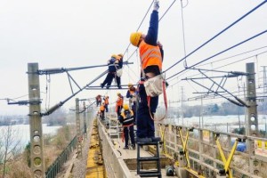 长江大桥上演“空中芭蕾”